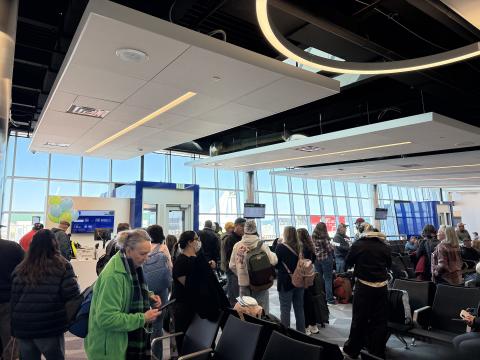 Opening of ILG Terminal Expansion showing the new hold room and gates